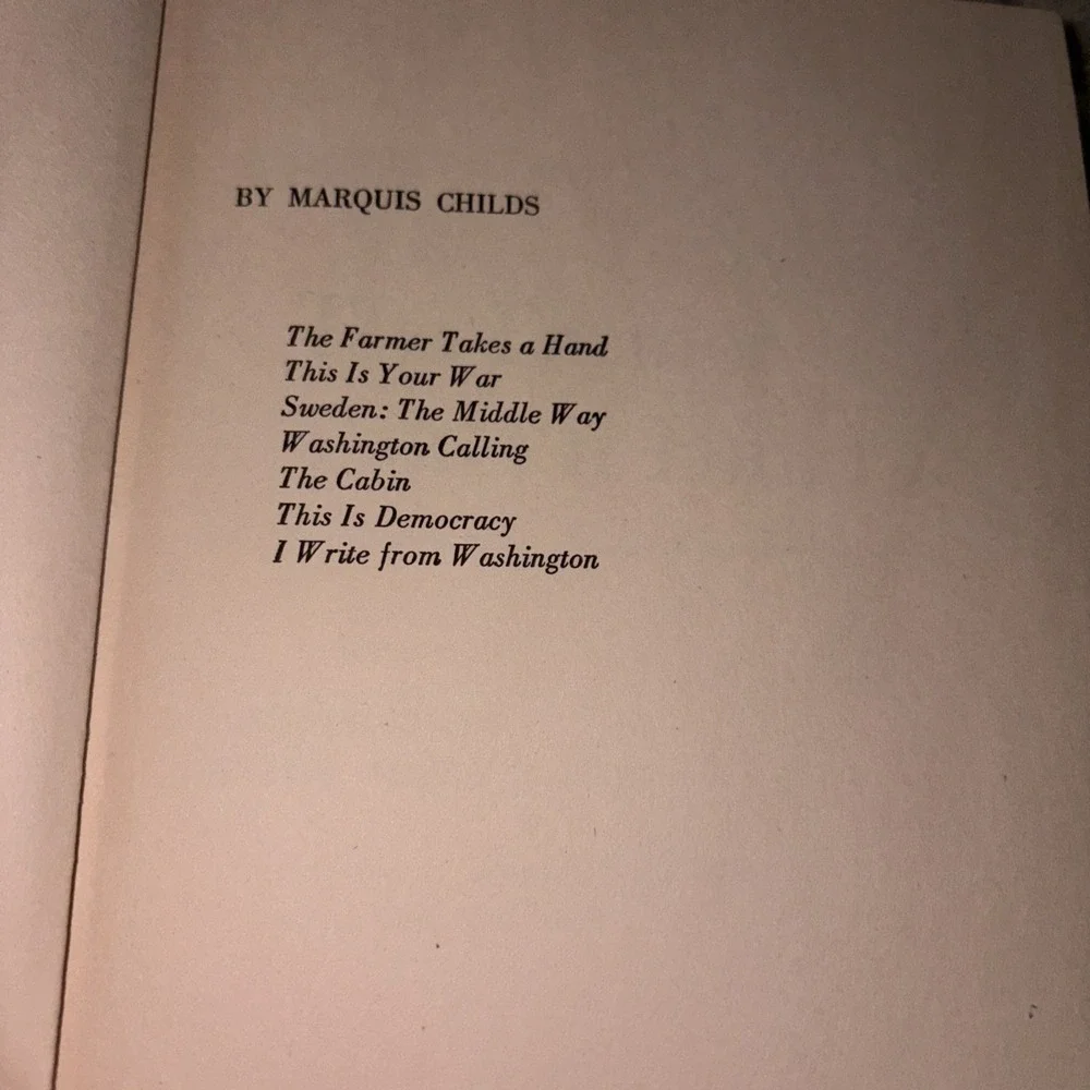 1952 The Farmer Takes a Hand Marquis Childs Electrical Power Revolution Rural